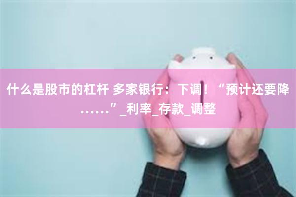 什么是股市的杠杆 多家银行：下调！“预计还要降……”_利率_存款_调整